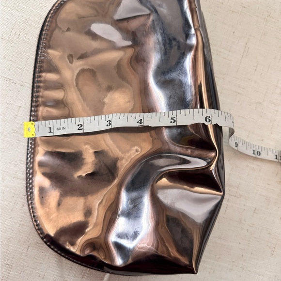 YSL Beauté Metallic Mirrored Cosmetic Bag | Yves Saint Laurent Travel Pouch - Picture 9 of 10
